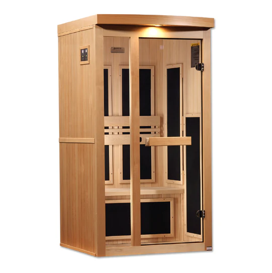 Pro 6 P6-5210-01 Near Zero EMF Far Infrared Sauna Clear Glass 1-2 Person